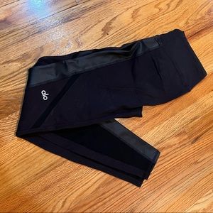 alo yoga mesh tights size S